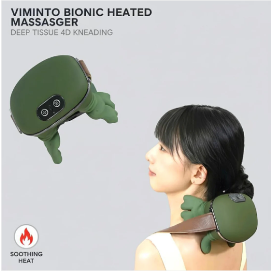 Long Rechargeable Kneading Neck & Shoulder Massager