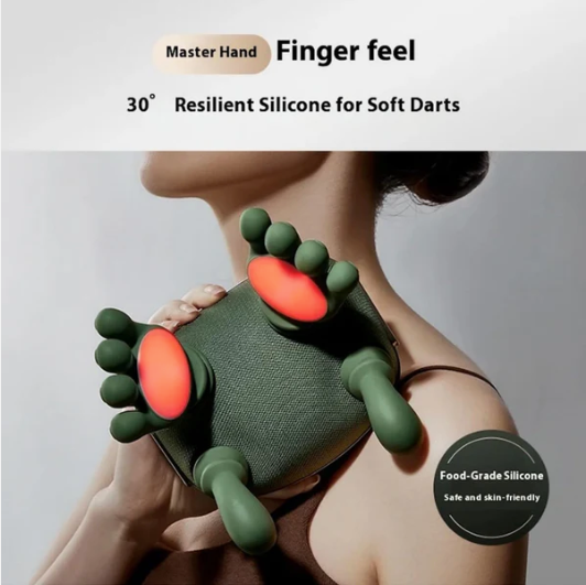 Long Rechargeable Kneading Neck & Shoulder Massager